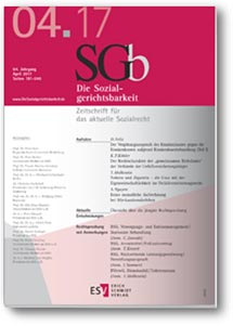 Buchcover Aufsatz zur Sozialgerichtsbarkeit SGb von Irene Sommer, Rechtsanwältin in Berlin-Spandau